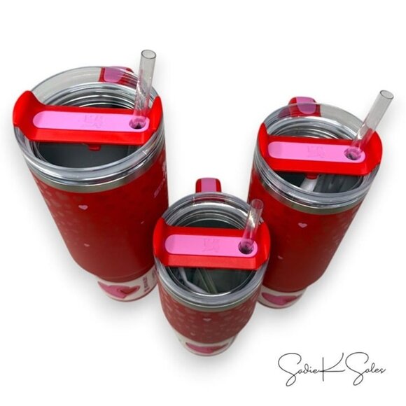 Target 20oz Valentine's Day Stanley Tumbler - Ruby Hearts Red - Picture 6 of 7